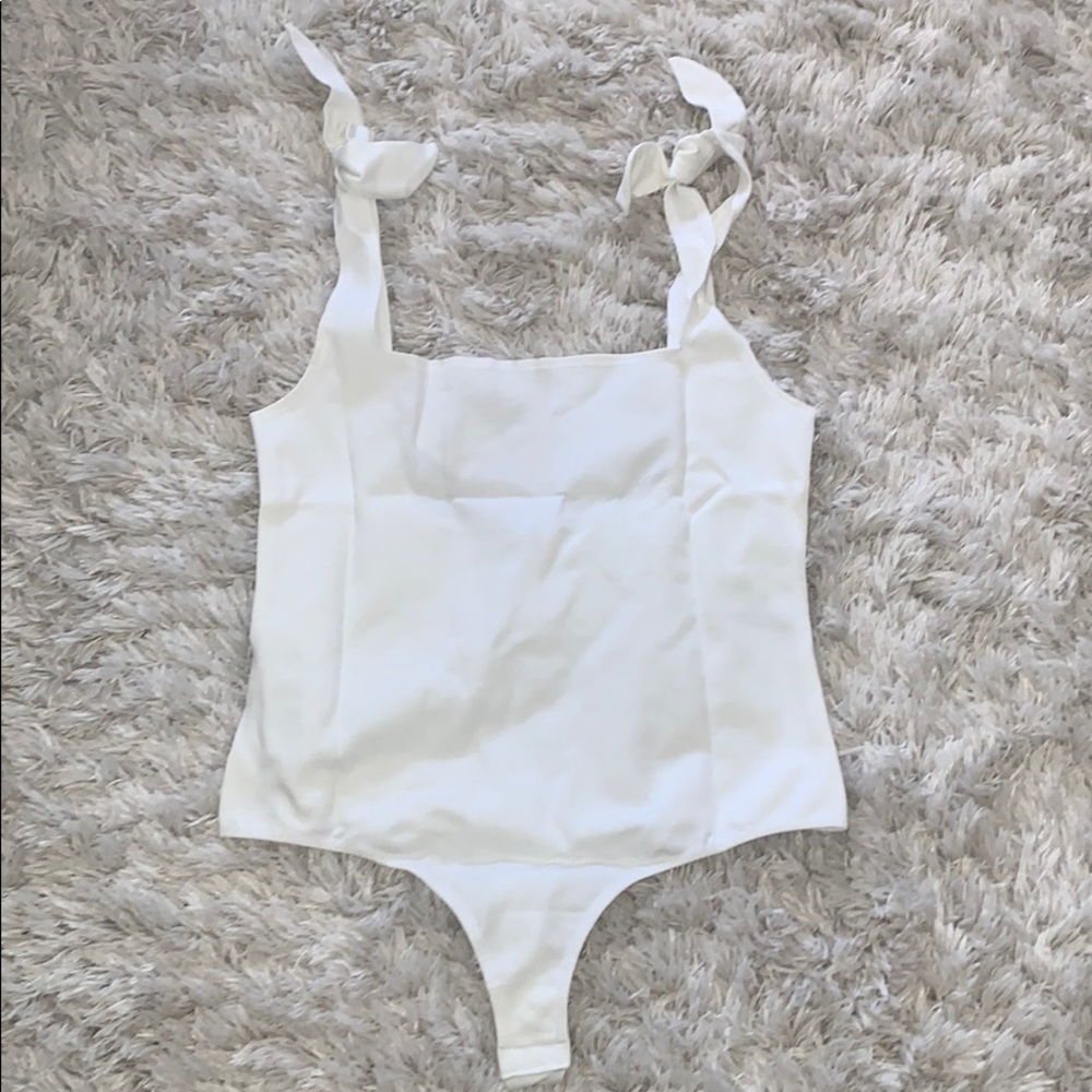 Free People Square Line  Tie Bodysuit